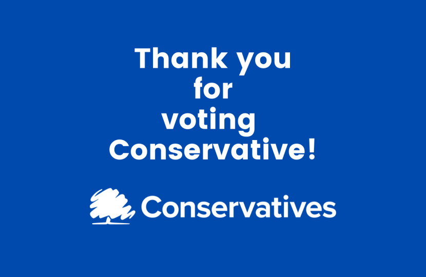 Thank you for voting Conservative